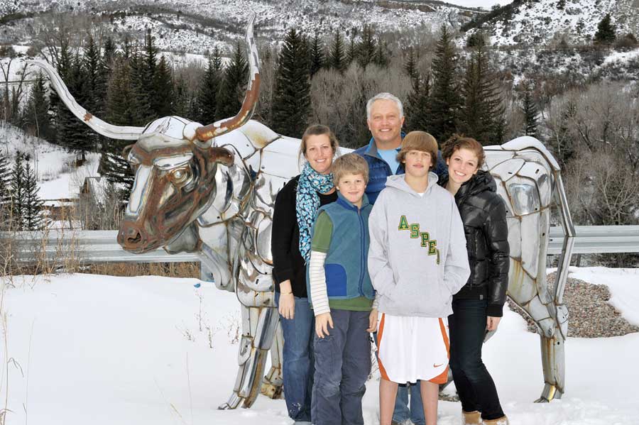 Tony and Kathryn Grant and their three teenagers say their home's open floor plan fosters family togetherness, while an added wing encourages the kids to bring friends home to hang out.